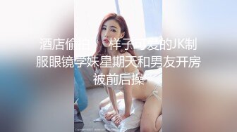 酒店偷拍❤️样子可爱的JK制服眼镜学妹星期天和男友开房被前后操