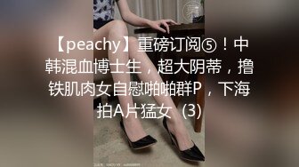 【peachy】重磅订阅⑤！中韩混血博士生，超大阴蒂，撸铁肌肉女自慰啪啪群P，下海拍A片猛女  (3)