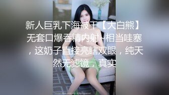 新人巨乳下海被干【大白熊】无套口爆吞精内射~相当哇塞，这奶子直接亮瞎双眼，纯天然无滤镜，真实