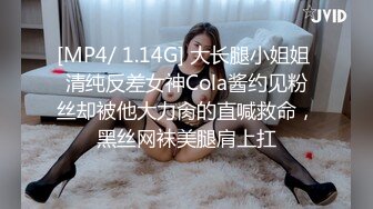 [MP4/ 1.14G] 大长腿小姐姐 清纯反差女神Cola酱约见粉丝却被他大力肏的直喊救命，黑丝网袜美腿肩上扛