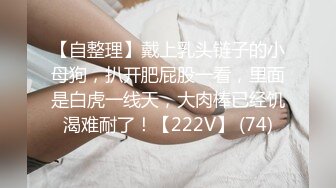 【自整理】戴上乳头链子的小母狗，扒开肥屁股一看，里面是白虎一线天，大肉棒已经饥渴难耐了！【222V】 (74)