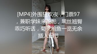 [MP4]外围狂欢夜，门票97，兼职学妹来啪啪，黑丝翘臀乖巧听话，菊花鲍鱼一览无余插入细节