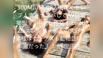 300MIUM-082 街行くセレブ人妻をナンパしてAV自宅撮影！⇒中出し性交！ celeb.28 スレンダー美人の犬好き奥様はセックスも動物並に過激だった！？ in 世田谷