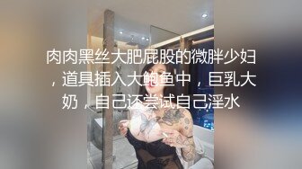 肉肉黑丝大肥屁股的微胖少妇，道具插入大鲍鱼中，巨乳大奶，自己还尝试自己淫水